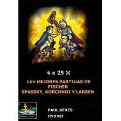 Llibre escacs Les millors partides de Fischer, Spassky, Korchnoi i Larsen