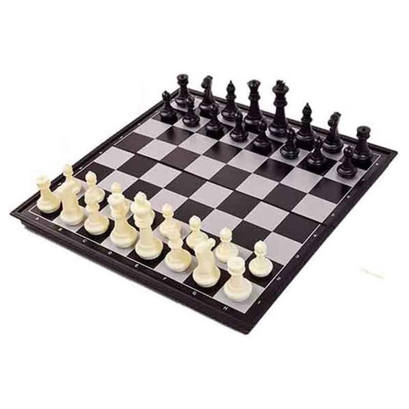 Magnetic chess and checkers board 35cm