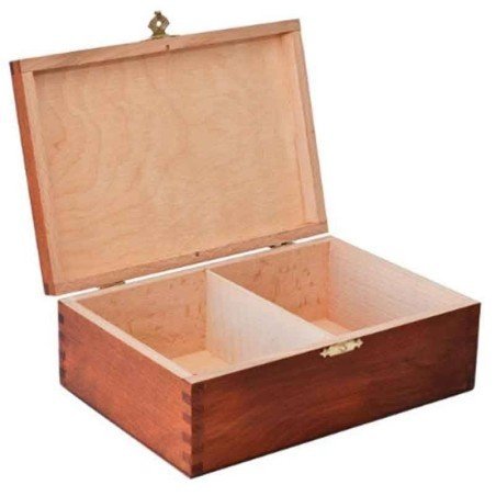 Caja madera ajedrez color oscuro
