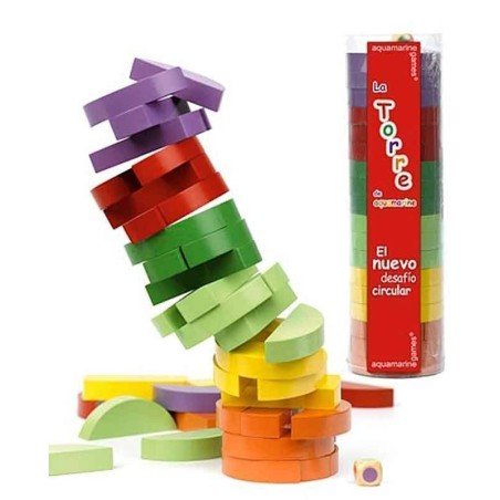 Torre circular de colores