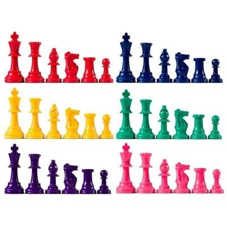 Colour chess pieces  for schools