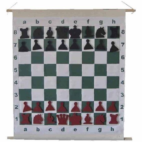 Chess board Magnetic roller Mural 72 cm.