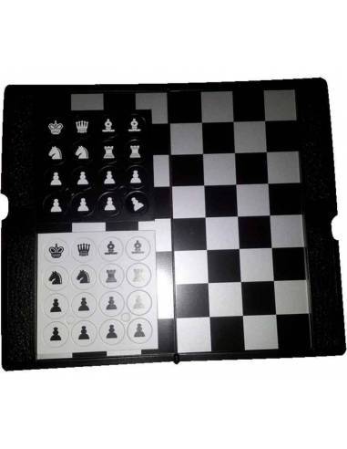 Cartera magnética ajedrez piezas planas