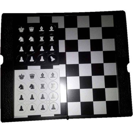 Cartera magnética ajedrez piezas planas