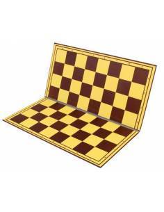 Tablero plástico ajedrez  plegable 50cm. amarillo