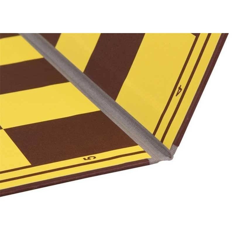 Tablero plástico ajedrez  plegable 50cm. amarillo