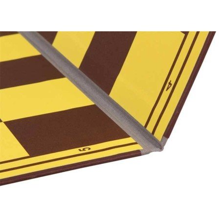 Tablero plástico ajedrez  plegable 50cm. amarillo