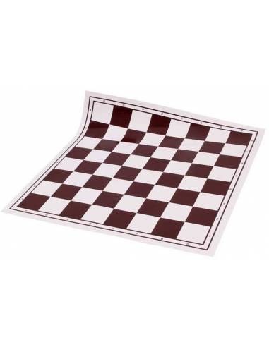 Tablero ajedrez enrollable marrón