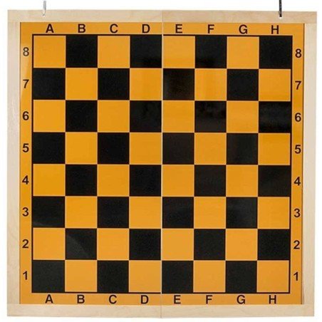 Chess Folding Mural on 2 yellow background