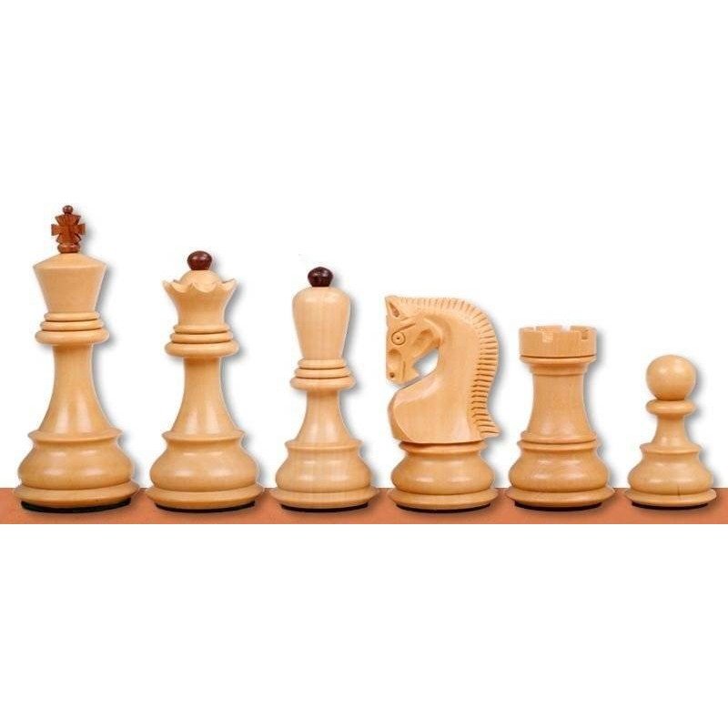 Chess wooden pieces Zagreb Acacia and Ebonised