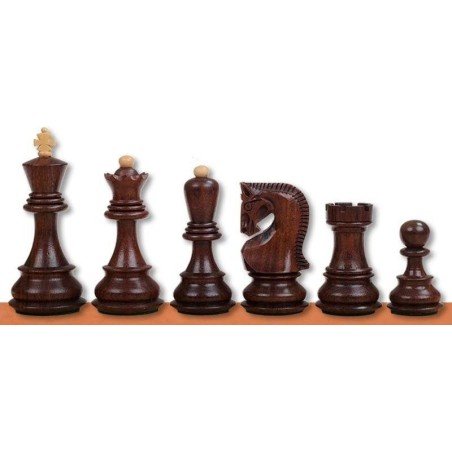 Chess wooden pieces Zagreb Acacia and Ebonised