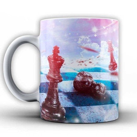 Tasses amb dissenys d'escacs model 1