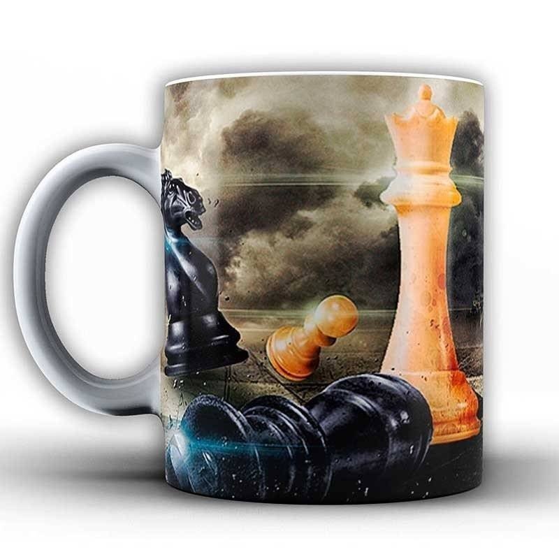 Tasses amb dissenys d'escacs model 2