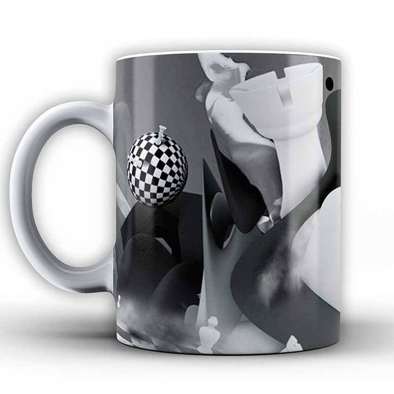 Tasses amb dissenys d'escacs model 8