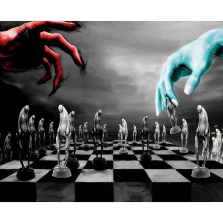Mousepad with designs of chess model 12