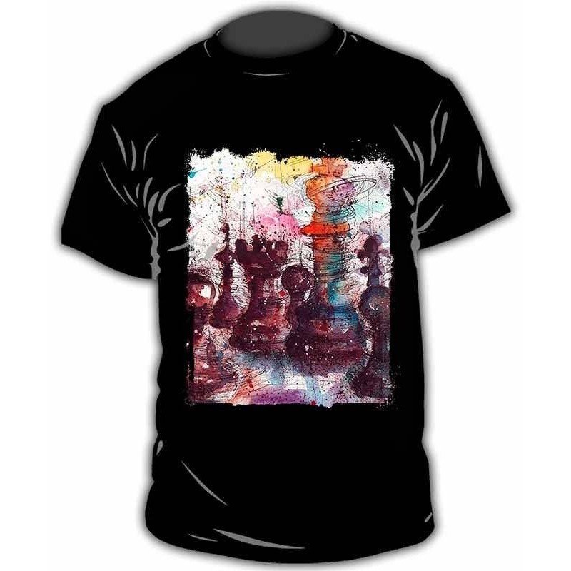 Camiseta con diseños ajedrez modelo 24