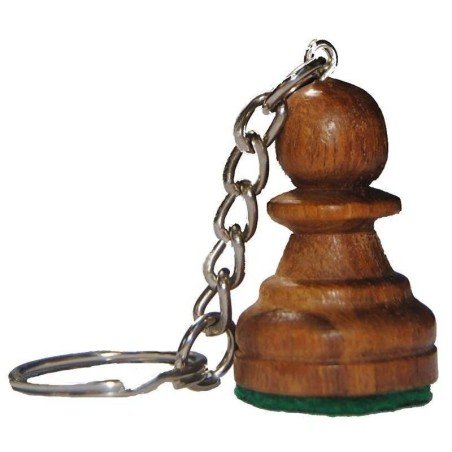 Llavero ajedrez de madera Peón