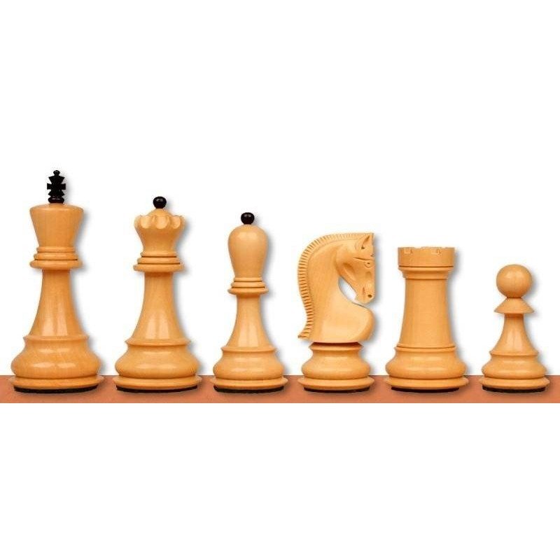 Chess wooden pieces Zagreb Acacia and Ebonised