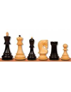 Piezas ajedrez madera Zagreb Acacia y Ebonizada