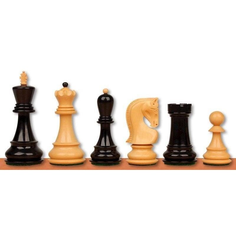 Chess wooden pieces Zagreb Acacia and Ebonised