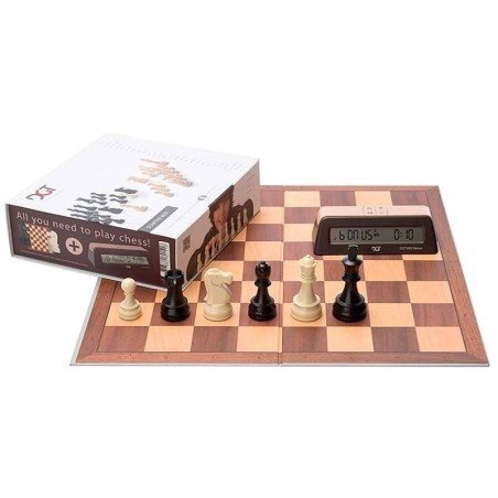 Escacs DGT Chess Starter Box Gris (tauler i peces)