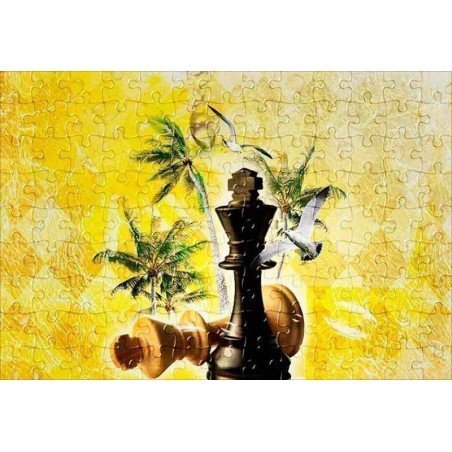 Puzzle con diseños de ajedrez modelo 5