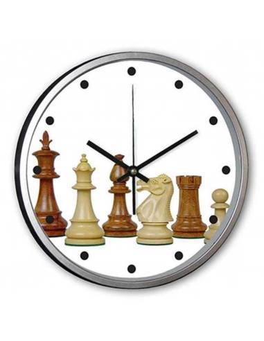 Custom wall clocks with chess drawings