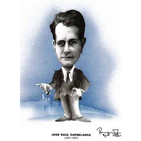 Chess world Cartoon Jose Raúl Capablanca