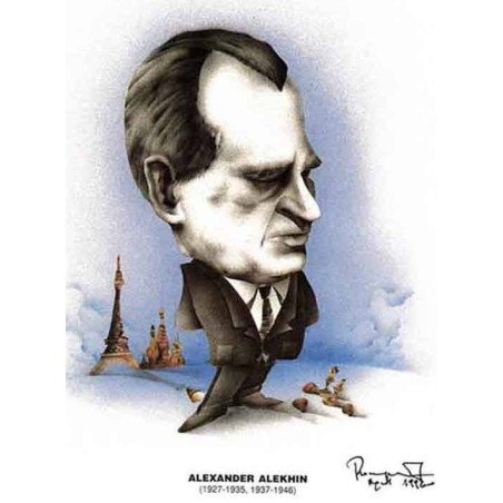 Caricatura campions del mon Alexander Alekhine