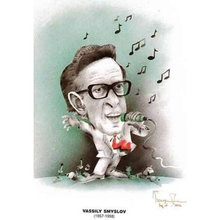Caricatura campions del mon Vasily Smyslov