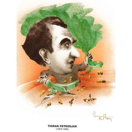 Caricatura campions del mon Tigran Petrosian