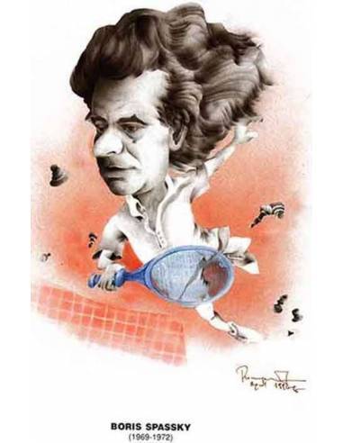 Chess world Cartoon Boris Spassky