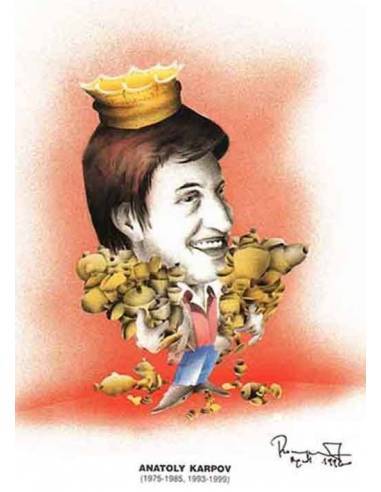 Chess world Cartoon Boris Spassky