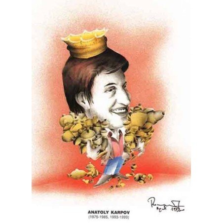 Caricatura campions del mon Anatoly Karpov