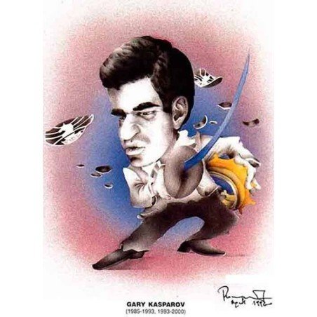 Caricatura campions del mon Garry Kasparov