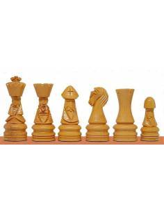 Piezas de ajedrez de madera Corona