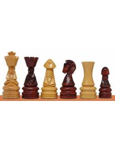 Piezas de ajedrez de madera Corona