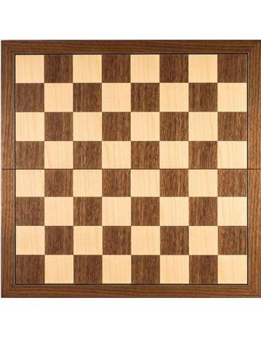 Tablero ajedrez madera nogal plegable  Rechapados Ferrer