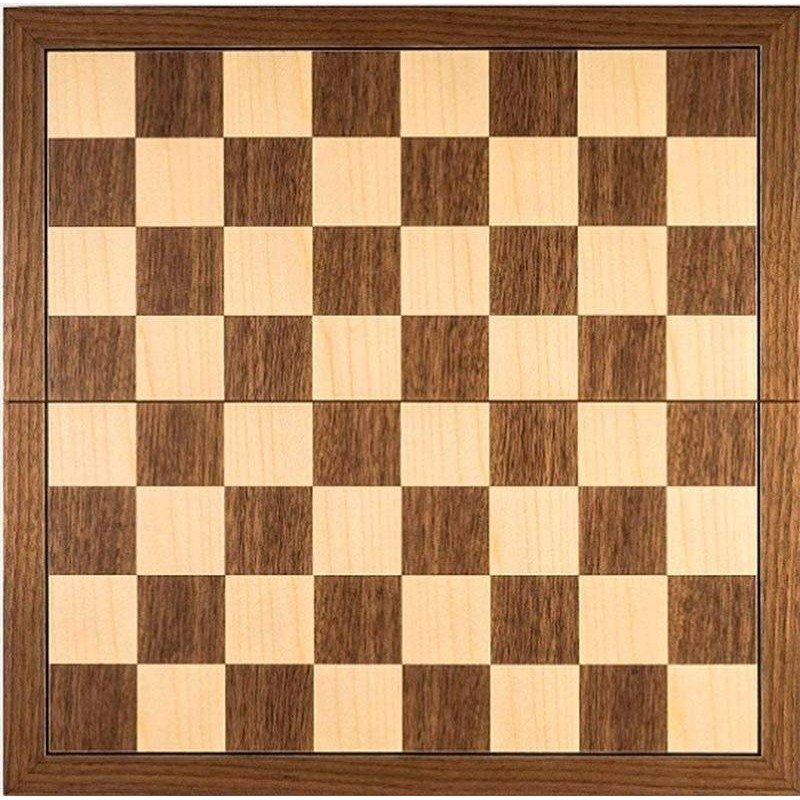 Tauler escacs Fusta noguera plegable  Rechapados Ferrer