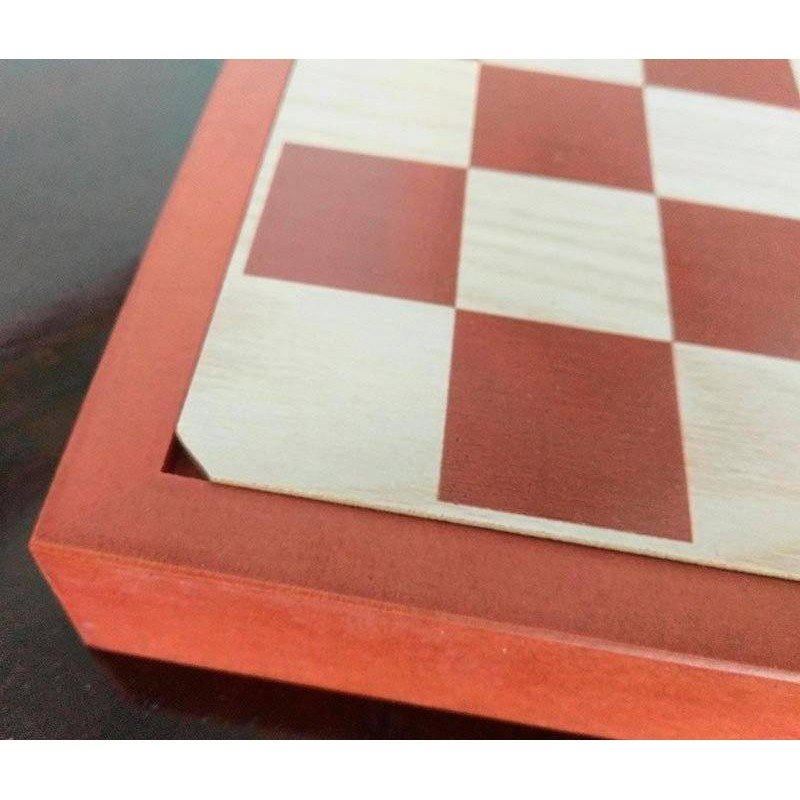 Tablero de ajedrez de madera 31 cm. con tapa
