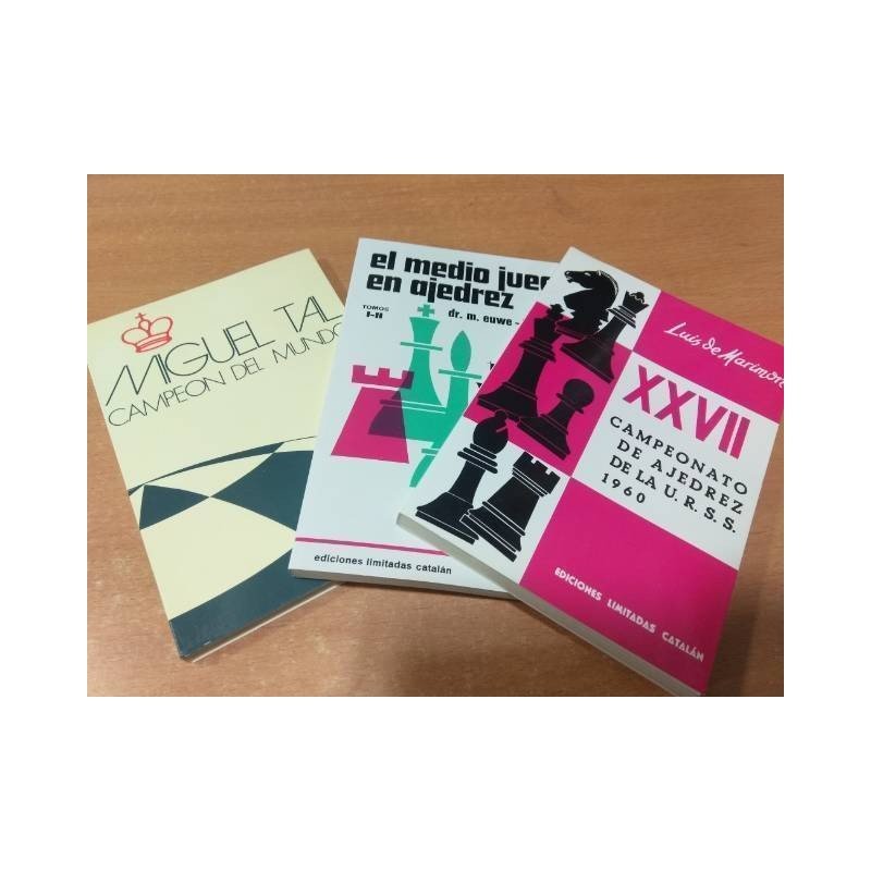 Lot offers 3 chess books with free shipping Tal, USSR Championship and The middle game