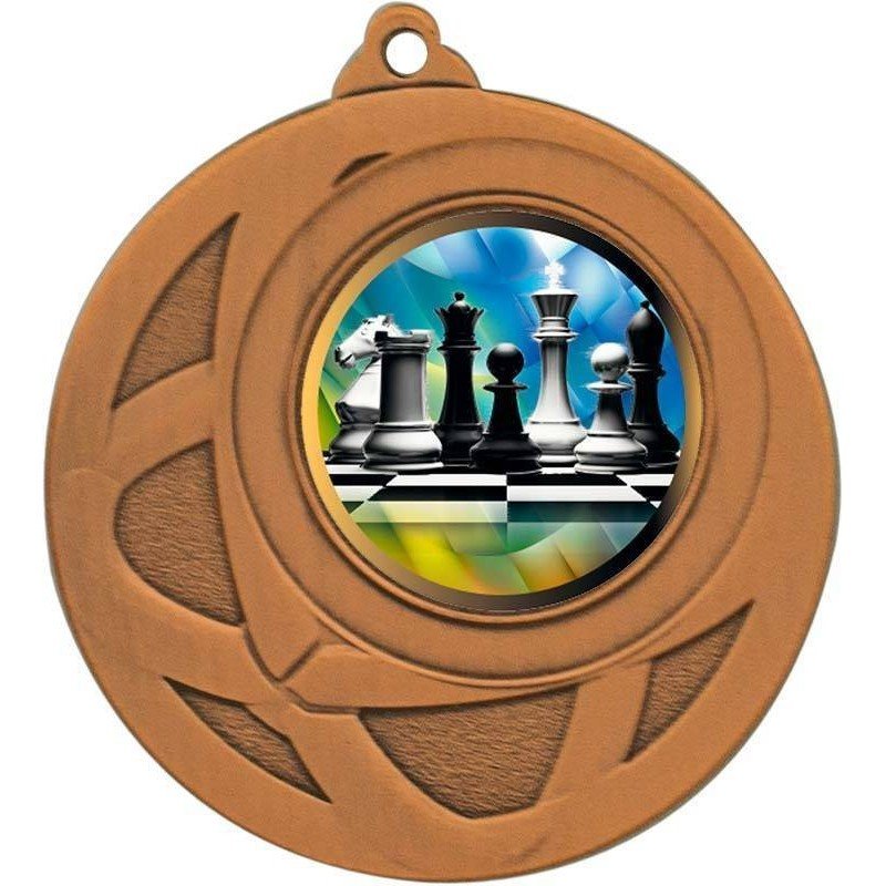 Medalla bronze d'escacs per als campionats. 50 mm. Tots els esports