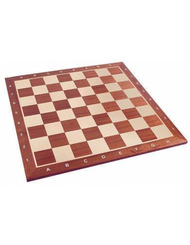Tablero ajedrez Madera de Caoba con coordenadas 48 cm.