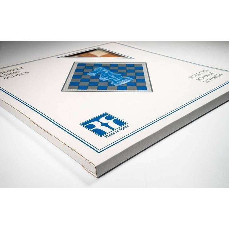 Tauler escacs fusta Noguera 50 cm. superior Rechapados Ferrer