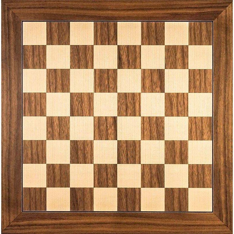 Tauler escacs fusta Noguera 50 cm. superior Rechapados Ferrer