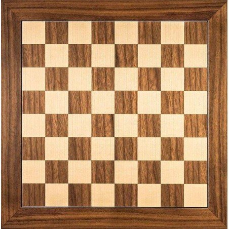 Tauler escacs fusta Noguera 50 cm. superior Rechapados Ferrer