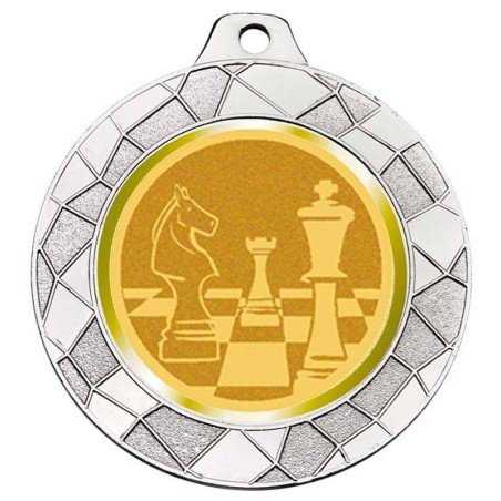 Chess silver medal for your championships. 70 mm All the sports