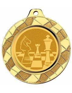 Medalla de oro de ajedrez para sus campeonatos. 70 mm.  Todos los deportes