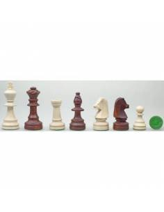 Conjunto de ajedrez madera de nogal 37 cm.