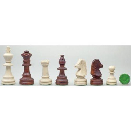Conjunt d'escacs fusta de noguera 37 cm.